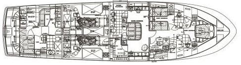 Outer Reef Yachts 86 Motor Yacht floor plan