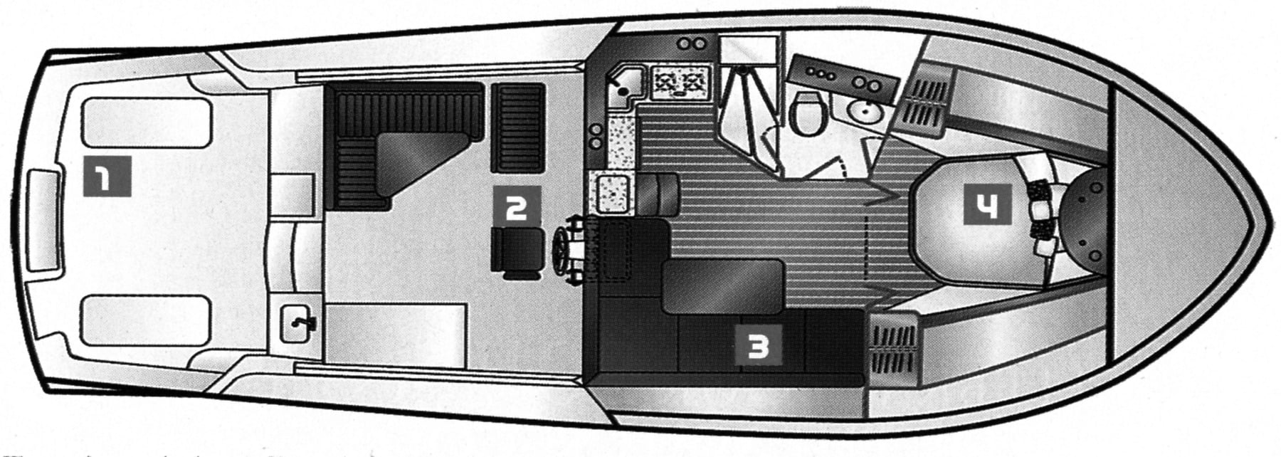 Luhrs Yachts 41 Hardtop floor plan