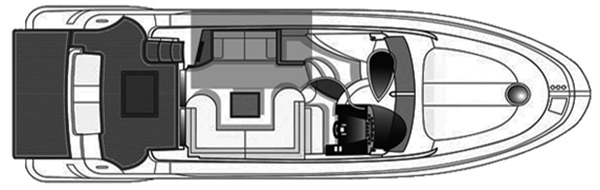 Azimut Yachts 40 Verve floor plan