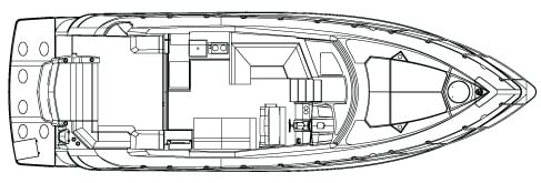 Cruisers Yachts 46 Cantius floor plan