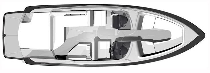 Monterey 298 SS floor plan