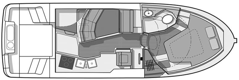Ranger R-29 Sedan floor plan