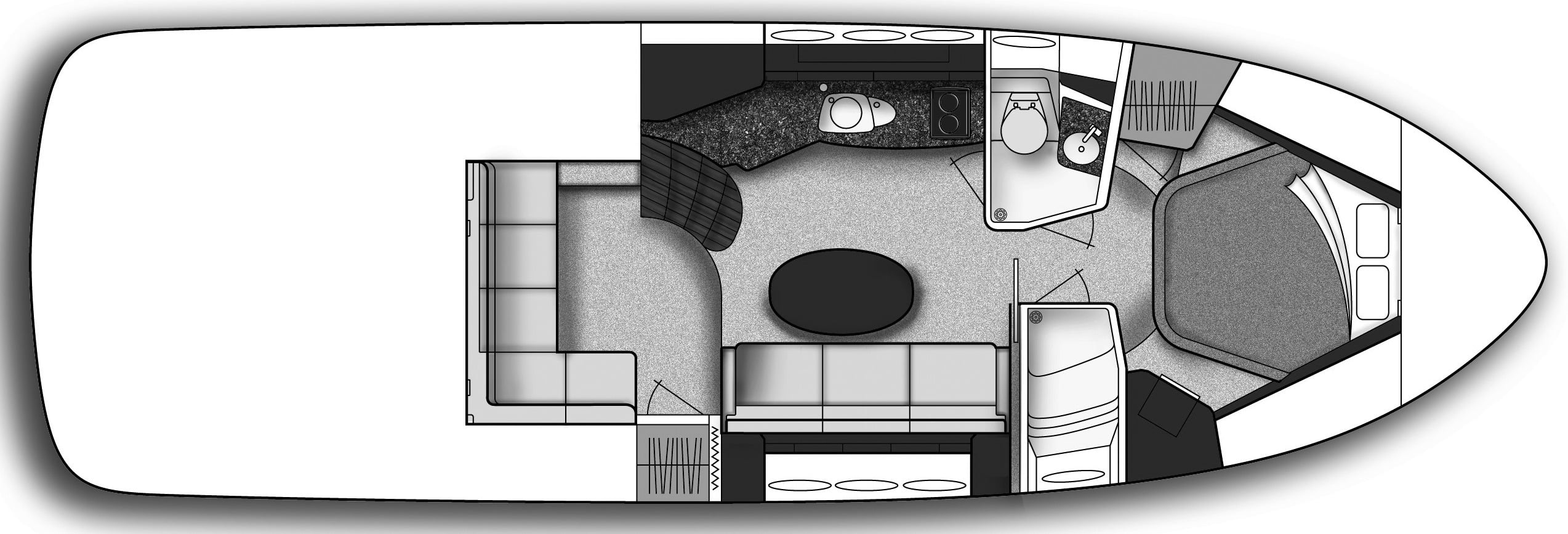 Sea Ray Yachts 370 Sundancer floor plan