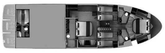 Sea Ray Yachts L590 Fly floor plan