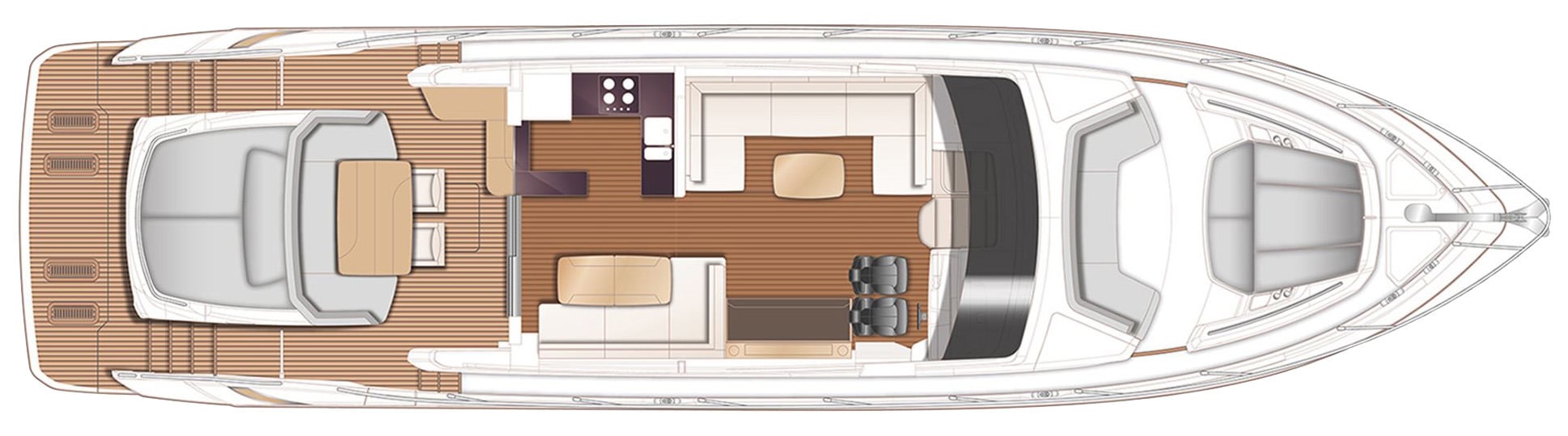 Princess Yachts Y72 floor plan