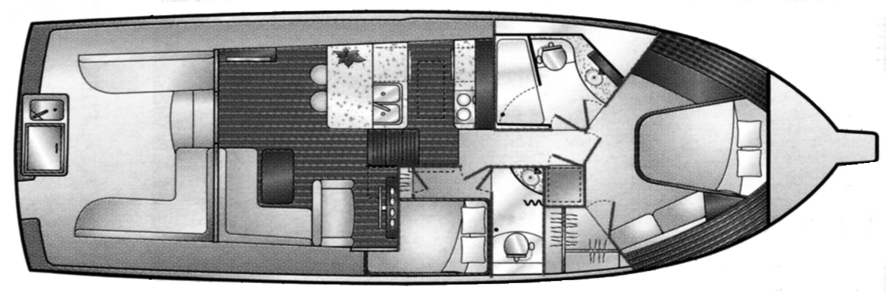 Mainship Yachts 45 Pilot floor plan