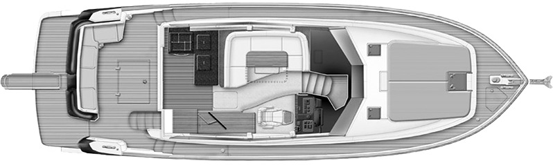 Azimut Yachts Atlantis 45 floor plan