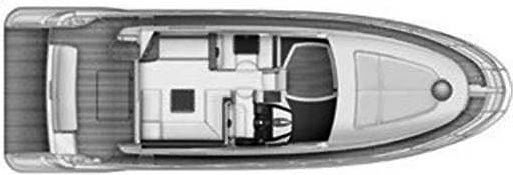 Azimut Yachts 47 Verve floor plan