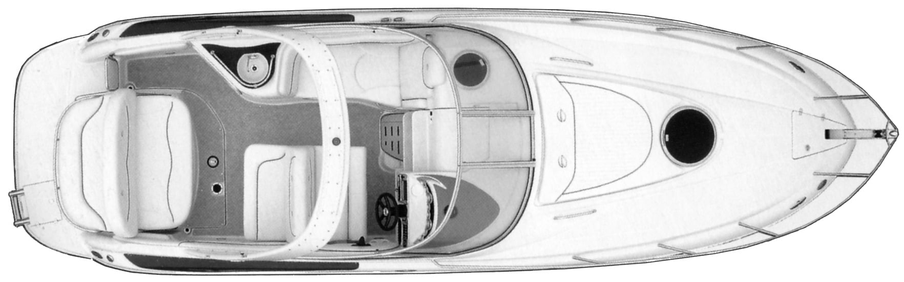 Crownline 270 XSS floor plan