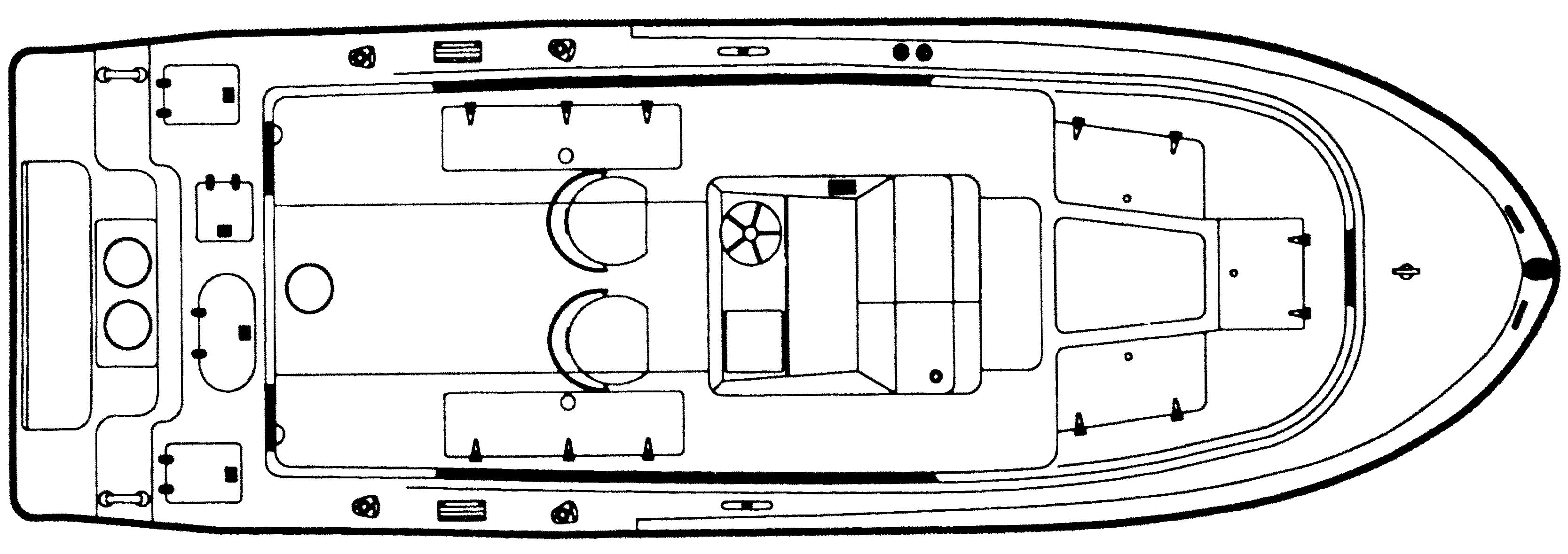 Mako Yachts 262 Center Console floor plan