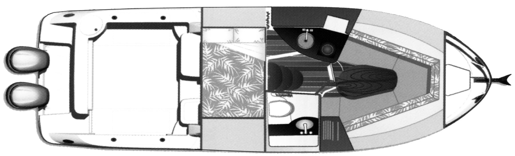 Robalo R317 Dual Console floor plan
