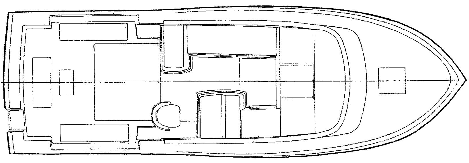 Mako Yachts 295 Side Console Cuddy floor plan