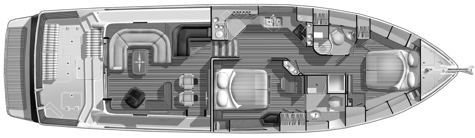 Sabre Yachts 58 Salon Express floor plan