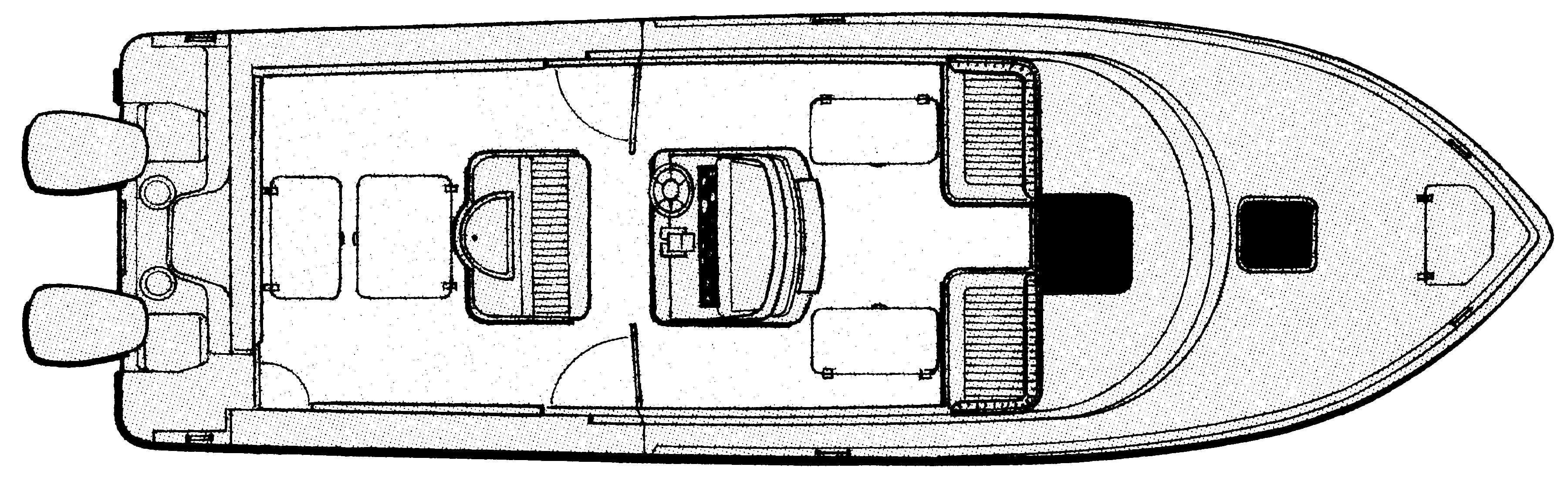 Mako Yachts 314 Cuddy floor plan