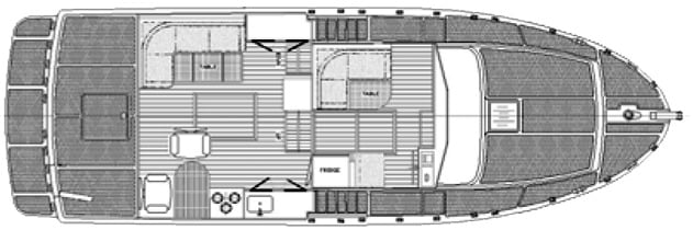 Mariner 37 Seville Pilothouse floor plan