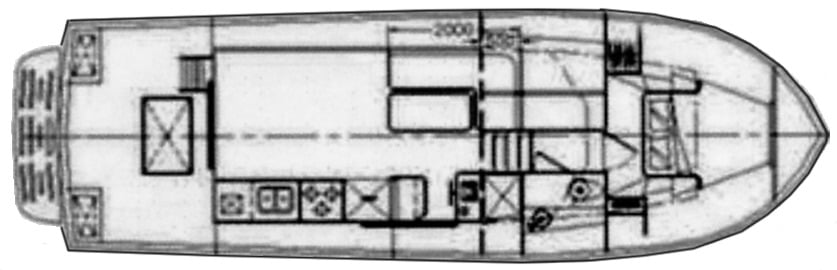 Mariner 40 Sedan floor plan