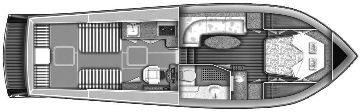 Marlow Yachts 375 Prowler floor plan