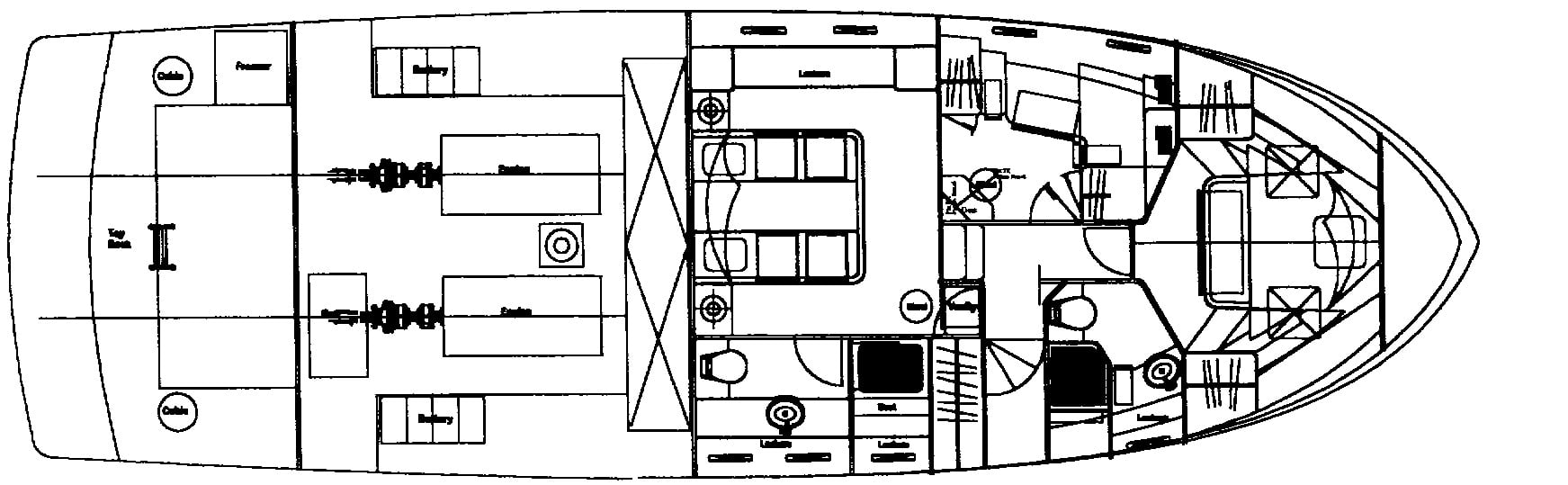 Marlow Yachts 53C floor plan