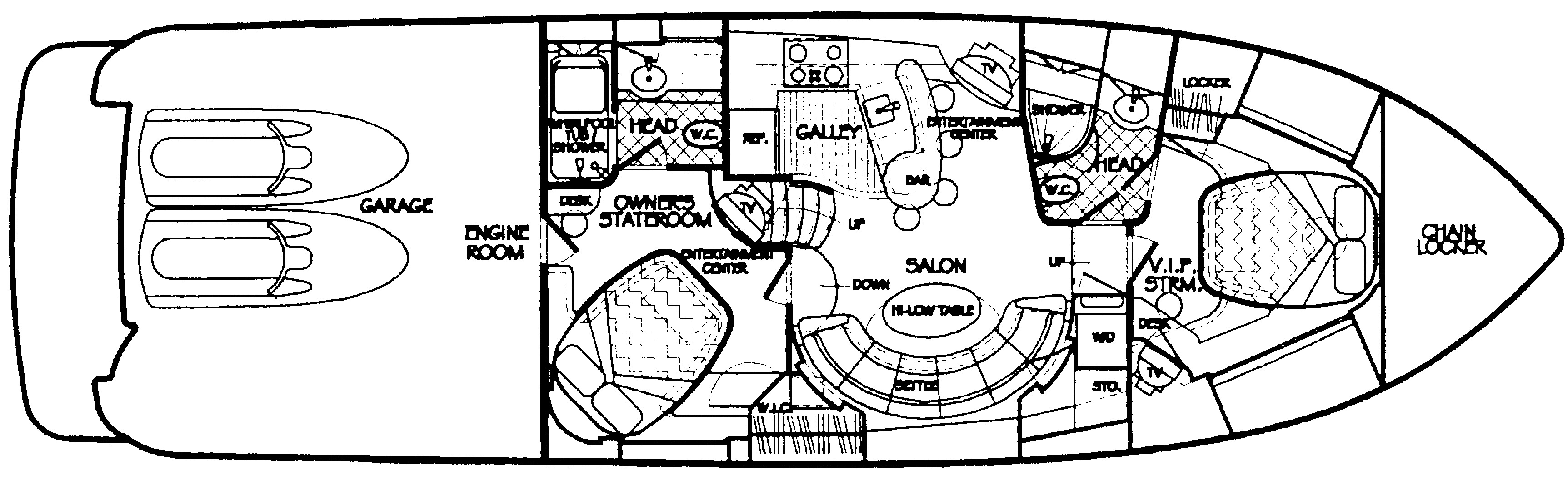 McKinna Yachts 60 Express floor plan