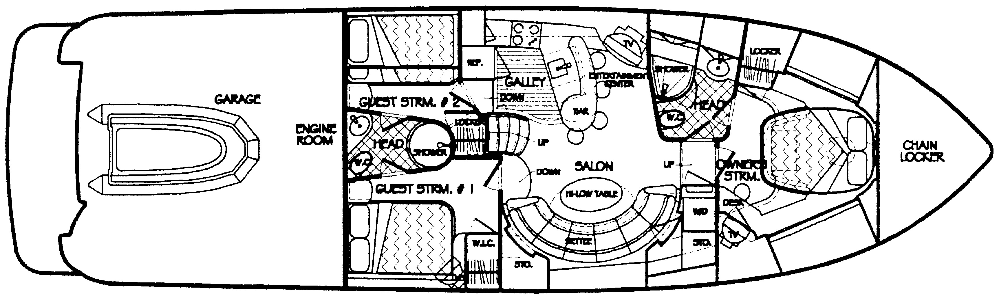 McKinna Yachts 60 Express floor plan