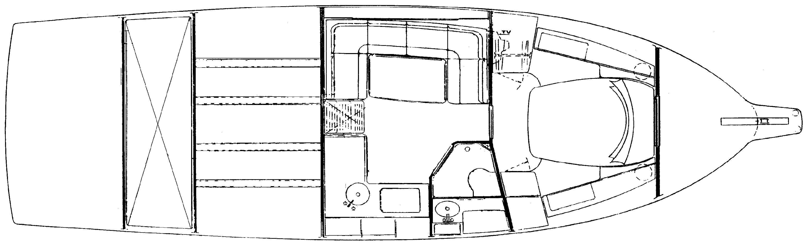 Mediterranean 38 Express floor plan