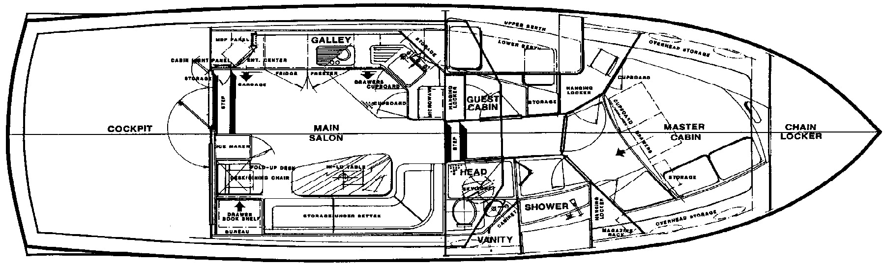 Midnight Lace 40 Express floor plan