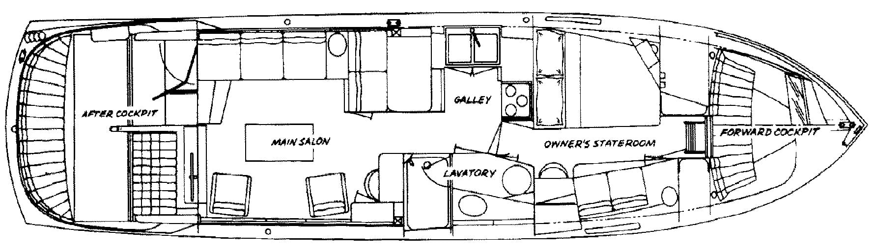 Midnight Lace 44 Express floor plan