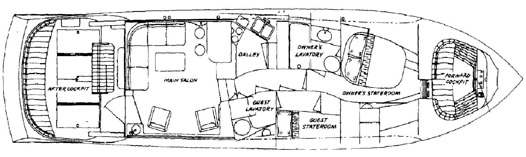 Midnight Lace 52 Express floor plan