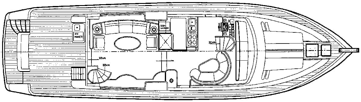 Monte Fino 65 Motor Yacht floor plan