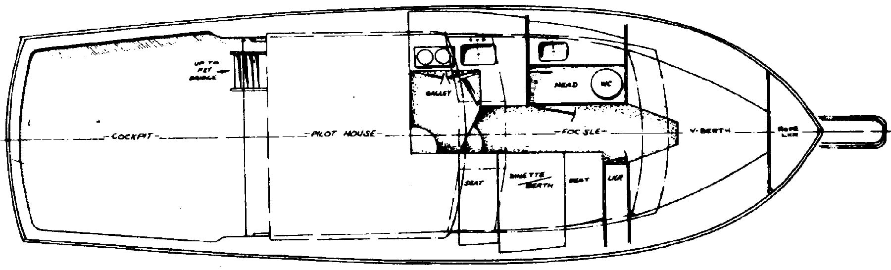Nauset 35 Sport Cruiser floor plan