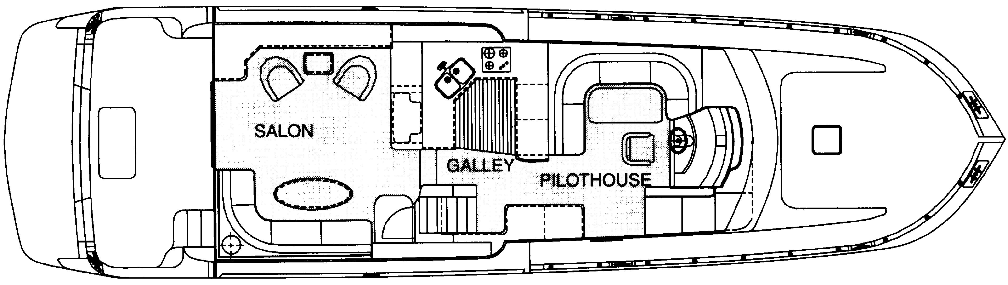 Navigator Yachts 63 Classic floor plan