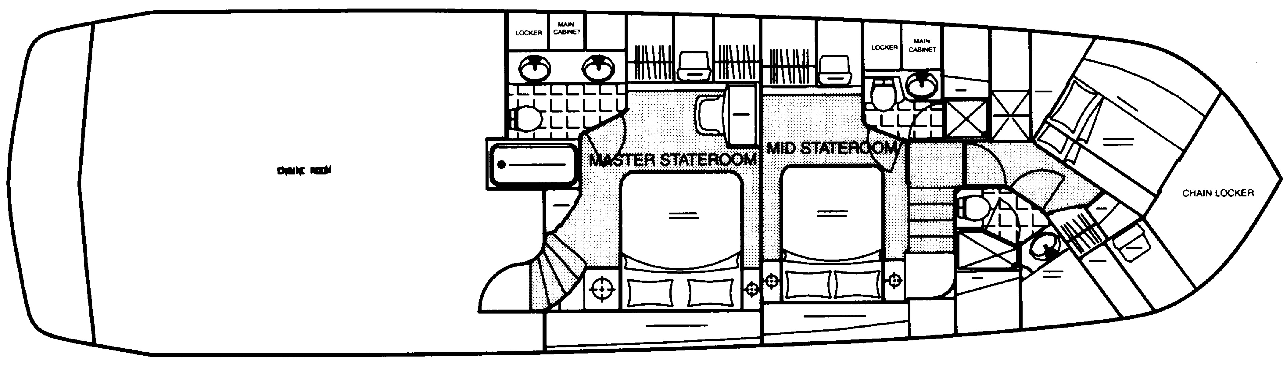 Navigator Yachts 63 Classic floor plan
