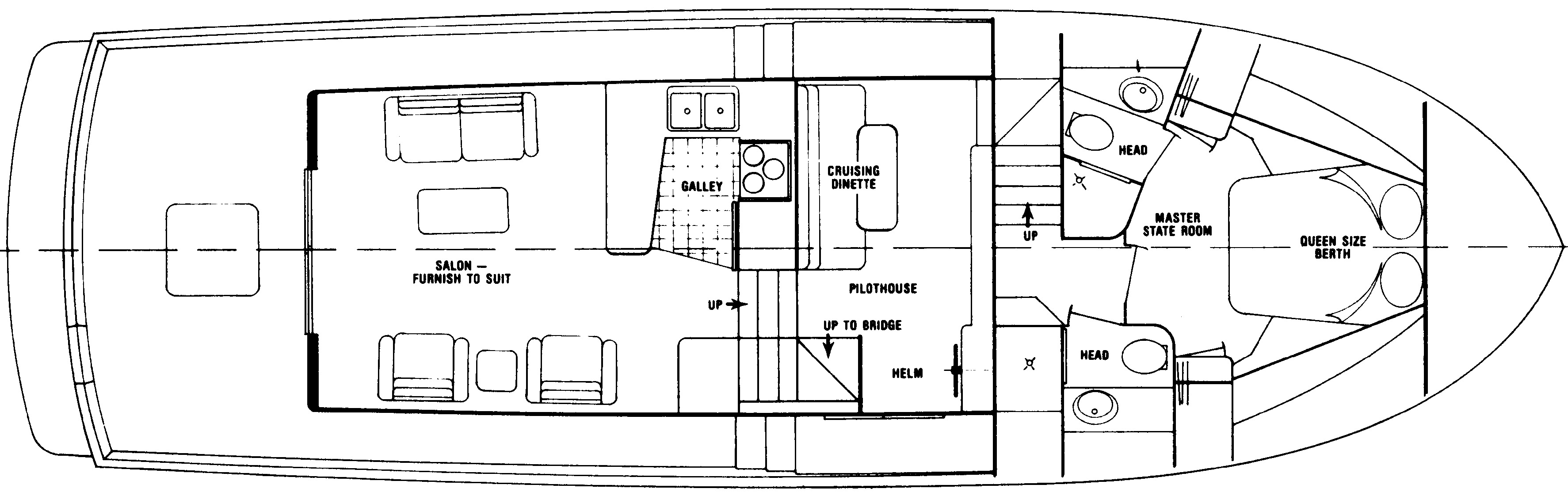 Nordic Yachts 500 Motor Yacht floor plan