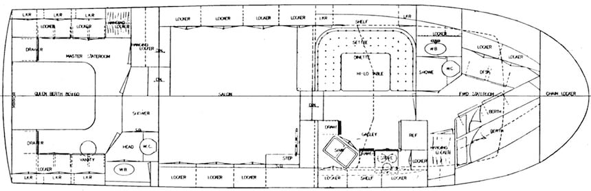 Nova 44 Sundeck floor plan