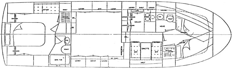 Nova 40 Sundeck floor plan