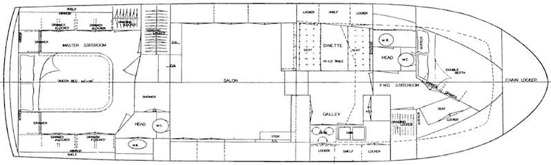 Nova 40 Sundeck floor plan