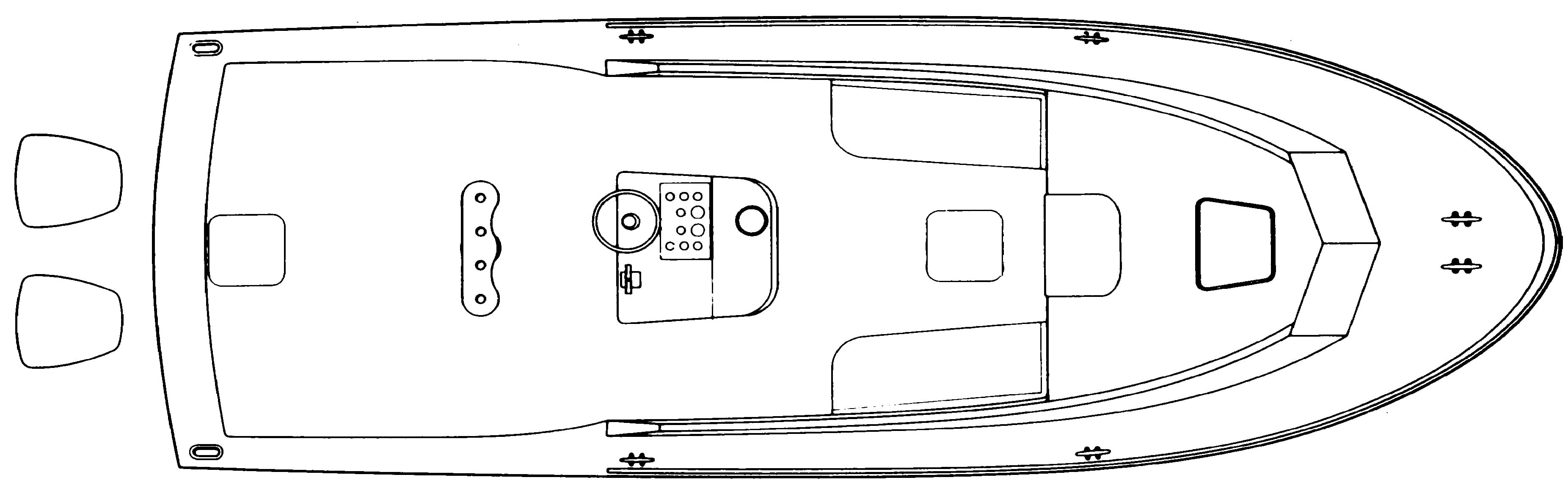 Blackfin Yachts 27 Fisherman floor plan