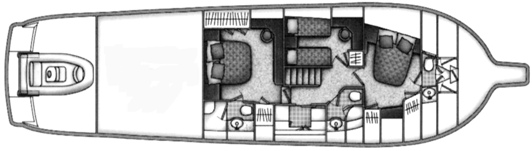 Ocean Yachts 65 Odyssey floor plan