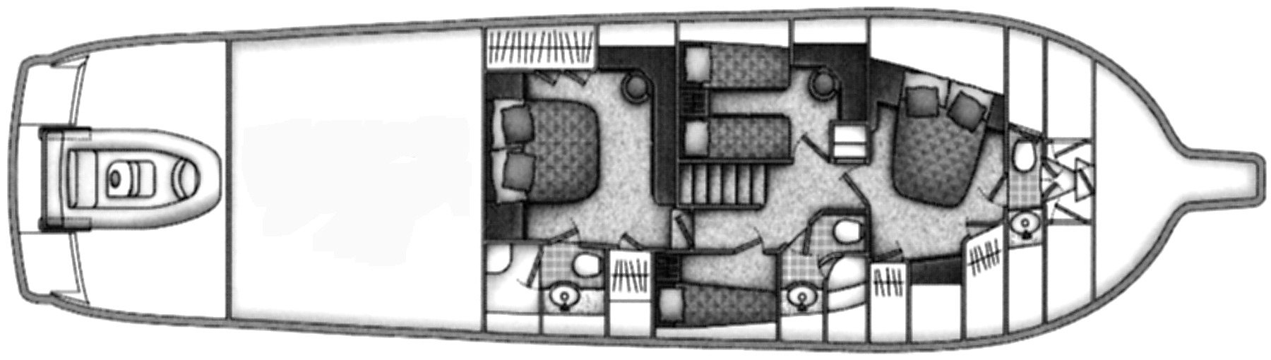 Ocean Yachts 65 Odyssey floor plan