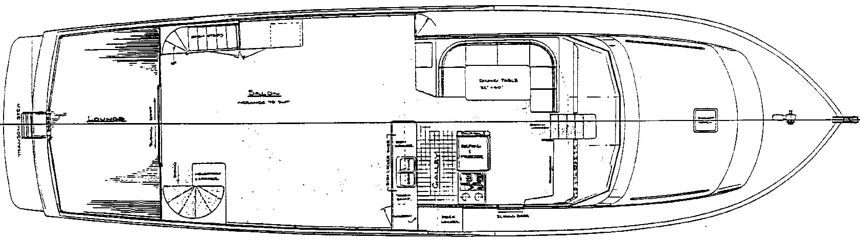 Ocean Alexander Yachts 63 Motor Yacht floor plan