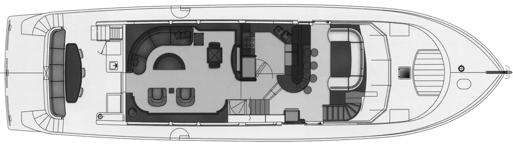 Ocean Alexander Yachts 78 Motoryacht floor plan