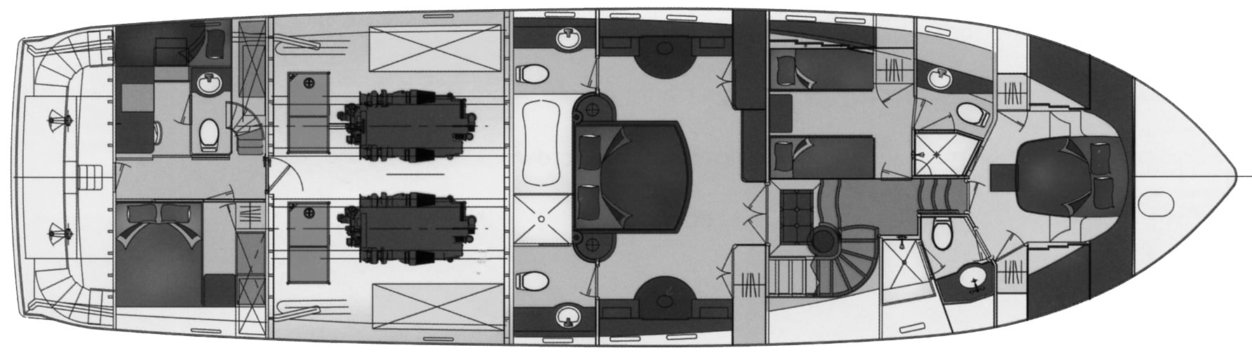Ocean Alexander Yachts 78 Motoryacht floor plan