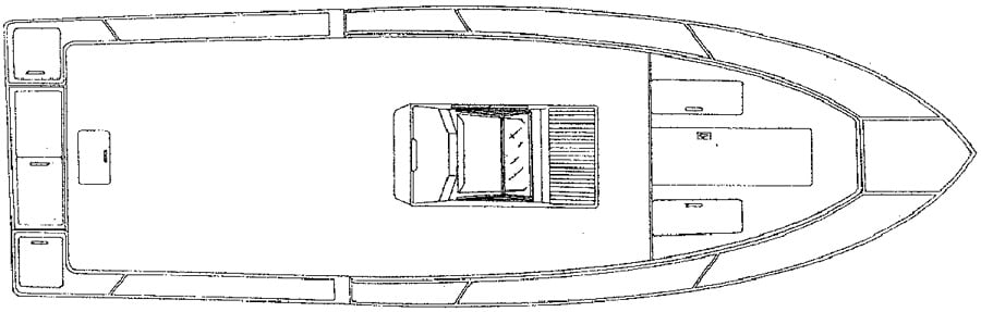 Ocean Master 31 Center Console floor plan