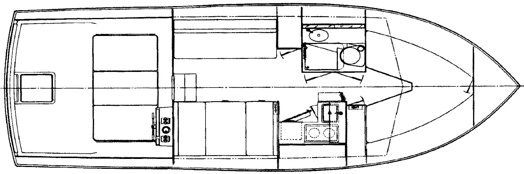 Pacemaker 30 Express Cruiser floor plan