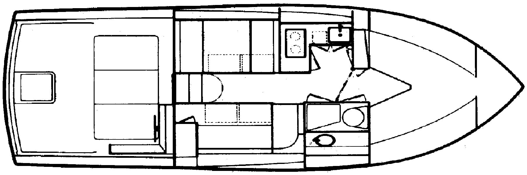 Pacemaker 30 Express Cruiser floor plan