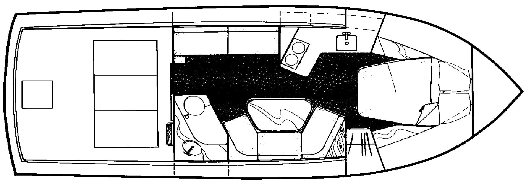 Pacemaker 30-31 Sportfisherman floor plan