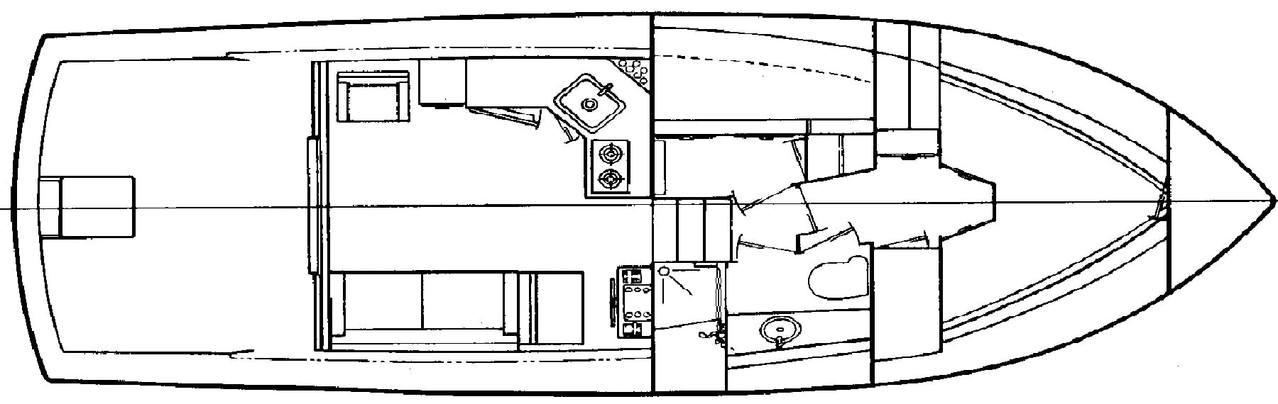 Pacemaker 36 Sportfisherman floor plan