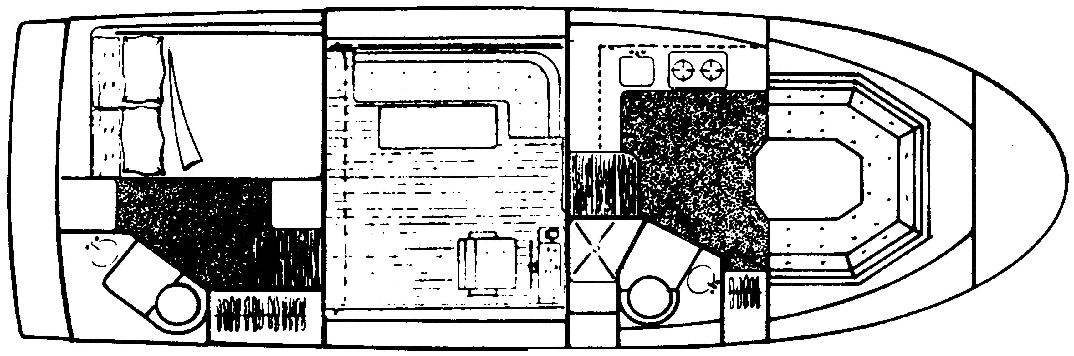 Albin 34 Motor Yacht floor plan