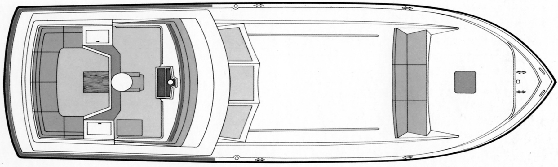 Pacemaker 46 Motor Yacht floor plan