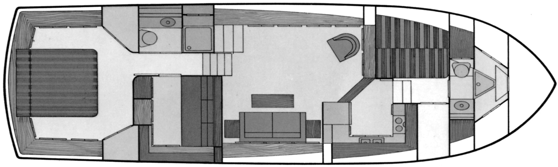 Pacemaker 46 Motor Yacht floor plan